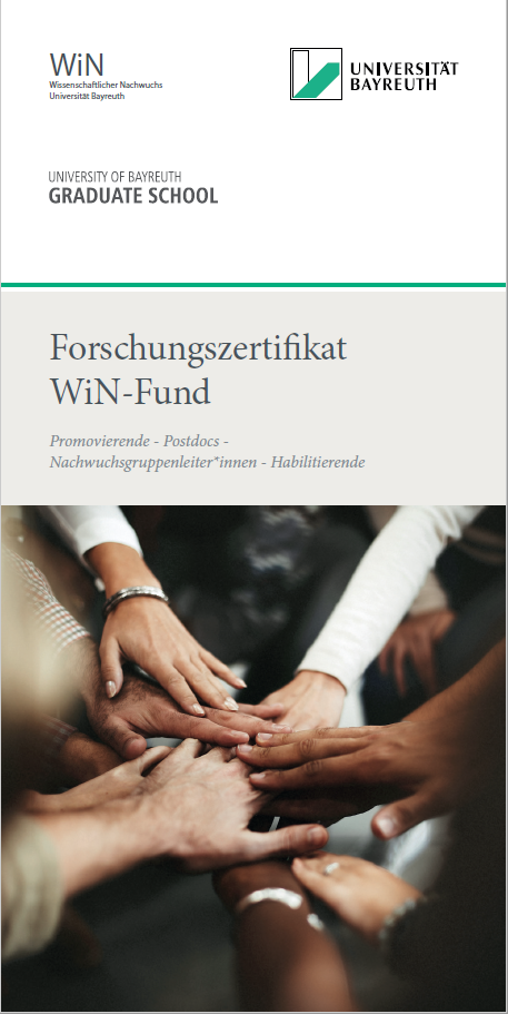 Deckblatt der Kurzbroschüre für das Forschungszertifikat WiN-Fund