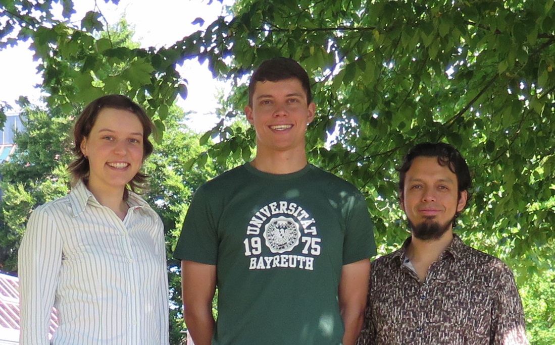 Promovierendenvertretung 2025/2026: Antonia Stummvoll, Tobias Siegert und Gabriel Salas